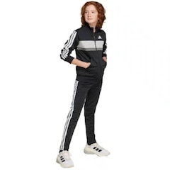 Agasalho adidas Malha Seasonal Essentials Tiberio Três Listras Infantil - Foto 3