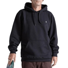 Blusão de Moletom Volcom Canguru Single Stone - Masculino - Foto 1