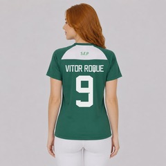 Camisa do Palmeiras Player II 9 Vitor Roque Feminina - Foto 1