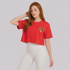 Blusa Cropped do São Paulo Raízes Oversized Feminina - Foto 2