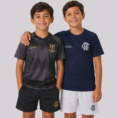 Kit Camisa do Flamengo Som e Energia Infantil - 2 Unidades - Foto 1