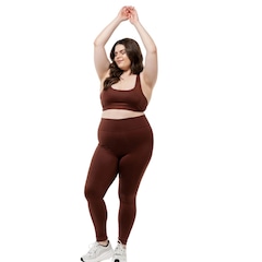 Calça Legging Dellas Fit Leg Zero Transparência Cintura Alta Academia - Feminina - Foto 2