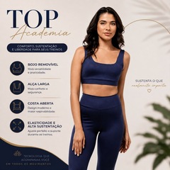 Top Fitness Dellas Fit Academia Alça Alta Sustentação Academia - Feminino - Foto 6