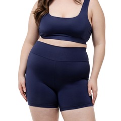 Short de Compressão Dellas Fit Zero Transparência Feminino - Foto 1