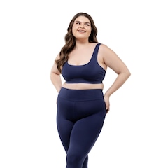 Conjunto Fitness Top com Bojo + Calça Legging de Compressão Dellas Fit -  Feminino - Foto 3