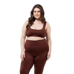 Conjunto Fitness Top com Bojo + Calça Legging de Compressão Dellas Fit -  Feminino - Foto 5