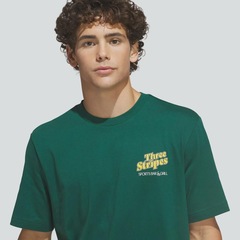 Camiseta adidas Standalone Three Stripes Masculina - Foto 4