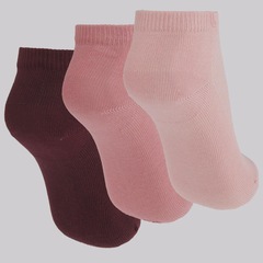Kit Meia Lupo Sport Cano Curto - 3 Pares - Feminina - Foto 9