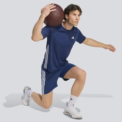 Camiseta adidas We Base 3 Stripes Masculina - Foto 5
