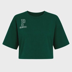 Blusa Cropped do Palmeiras Betel Street Feminina - Foto 1
