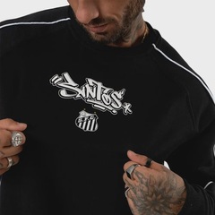 Blusão de Moletom do Santos Sempre Santos Surf Center Masculino - Foto 3
