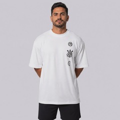 Camiseta do Corinthians Terrão Oversized Masculina - Foto 1