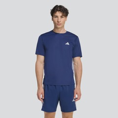 Camiseta adidas Workout Essentials Base 3 Listras - Masculino - Foto 1