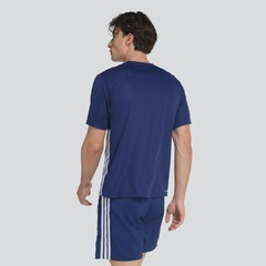 Camiseta adidas Workout Essentials Base 3 Listras - Masculino - Foto 2