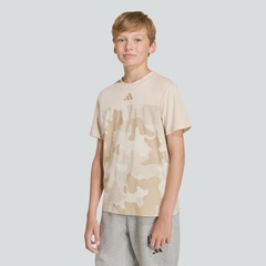 Camiseta adidas Camuflada Seasonal Essentials Infantil - Foto 1