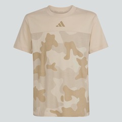 Camiseta adidas Camuflada Seasonal Essentials Infantil - Foto 4