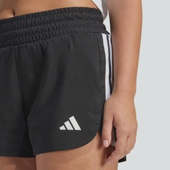 Shorts adidas de Malha de Cintura Alta Pacer Workout Feminino - Foto 3