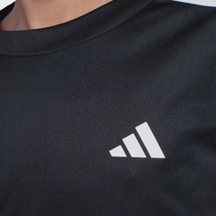 Camiseta adidas 3 Stripes Essential Infantil - Foto 4