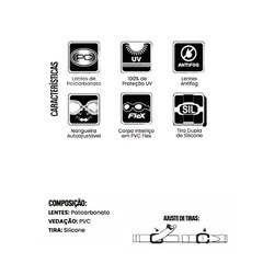 Óculos de Natação Hammerhead Energy Adulto - Foto 5