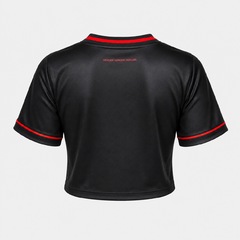 Cropped do Flamengo Victory Black Betel - Feminino - Foto 5