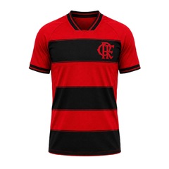 Camisa do Flamengo Champion Listrada Betel - Masculina - Foto 1