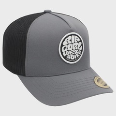 Boné Masculino Rip Curl Wetsuit Icon Trucker Black Grey Importado - Aba Curva - Foto 3