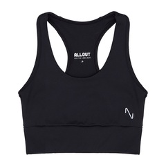 Top de Compressão All Out Pro Bolso Decote Nadador - Feminino - Foto 1