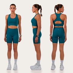 Top de Compressão All Out Pro Bolso Decote Nadador - Feminino - Foto 3