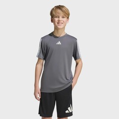 Camiseta adidas Train Essentials 3 Listras Infantil - Foto 1