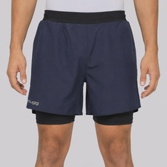 Bermuda Snugg Compressão 2 em 1 Tactel Masculina - Foto 1