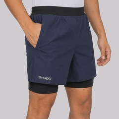 Bermuda Snugg Compressão 2 em 1 Tactel Masculina - Foto 2