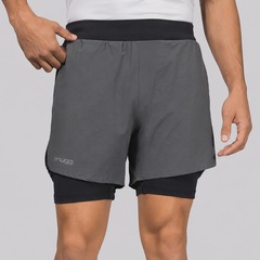 Bermuda Snugg Compressão 2 em 1 Tactel Masculina - Foto 1