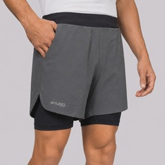 Bermuda Snugg Compressão 2 em 1 Tactel Masculina - Foto 2