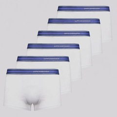 Kit 6 Cuecas Sunga Lupo Basic Algodão com Elastano Adulto - Foto 1