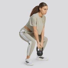 Cropped adidas Essentials 3 Stripes Feminina - Foto 6