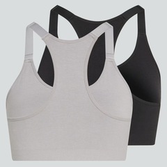Kit 2 Tops adidas Optime Essentials Suporte Leve Feminino - Foto 6