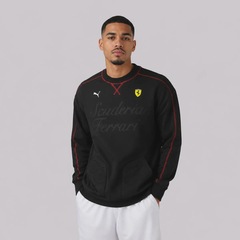 Blusão de Moletom Puma Ferrari Premium T7 Sweat FL Masculino - Foto 3