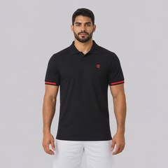Camisa Polo Flamengo Raça Rubro-Negra Legado Masculina - Foto 1