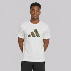 Camiseta adidas Camo Logo Masculina - Foto 1