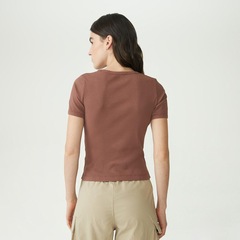 Camiseta Fila Essentials Rib Feminina - Foto 4