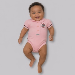 Body Polo do Corinthians Logo - Infantil - Foto 1