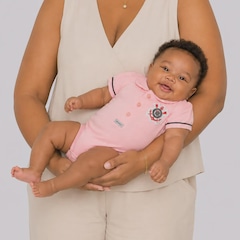 Body Polo do Corinthians Logo - Infantil - Foto 3