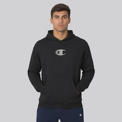Blusão de Moletom Champion Tech Hoodie Motion Logo Masculino - Foto 1