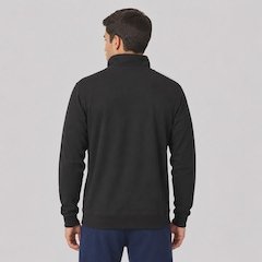 Blusão de Moletom Champion Quarter Zip Mini Script Logo Masculino - Foto 4