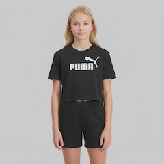 Camiseta Cropped Puma Ess No.1 Logo Short Length Infantil - Foto 1