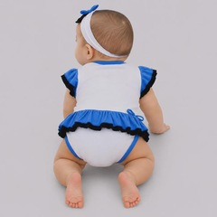Body do Grêmio Vestido Com Tiara Infantil - Foto 2
