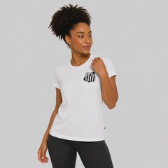 Camisa do Santos Baby Look Feminina - Foto 3