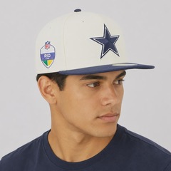 Boné Unissex New Era Dallas Cowboys 950 NFL Brasil Game 2026 Aba Curva - Foto 7