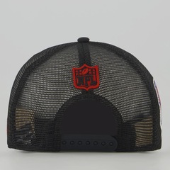 Boné Unissex New Era Flamengo 940 NFL Brasil Game 2026 Helmet - Foto 4