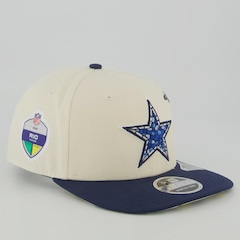 Boné Unissex New Era Dallas Cowboys 970 NFL Brasil Game 2026 Aba Reta - Foto 3